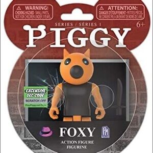 NIB 3/$25 🍄 PIGGY Foxy Series 1 3.5” Action Figure (includes DLC items)